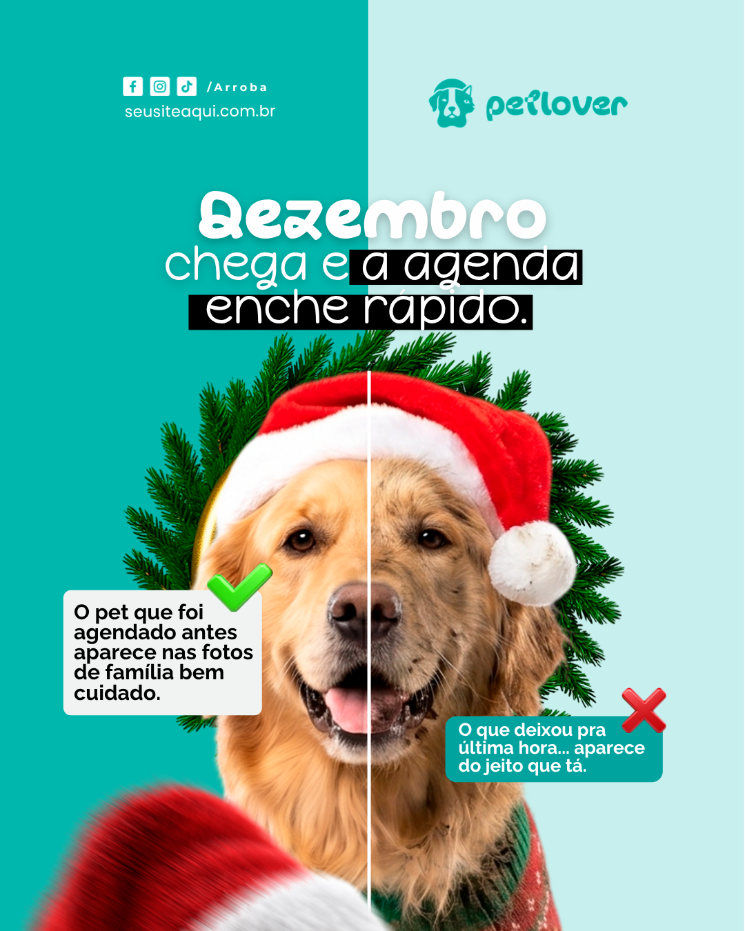 Arte sazonal para a agenda de dezembro