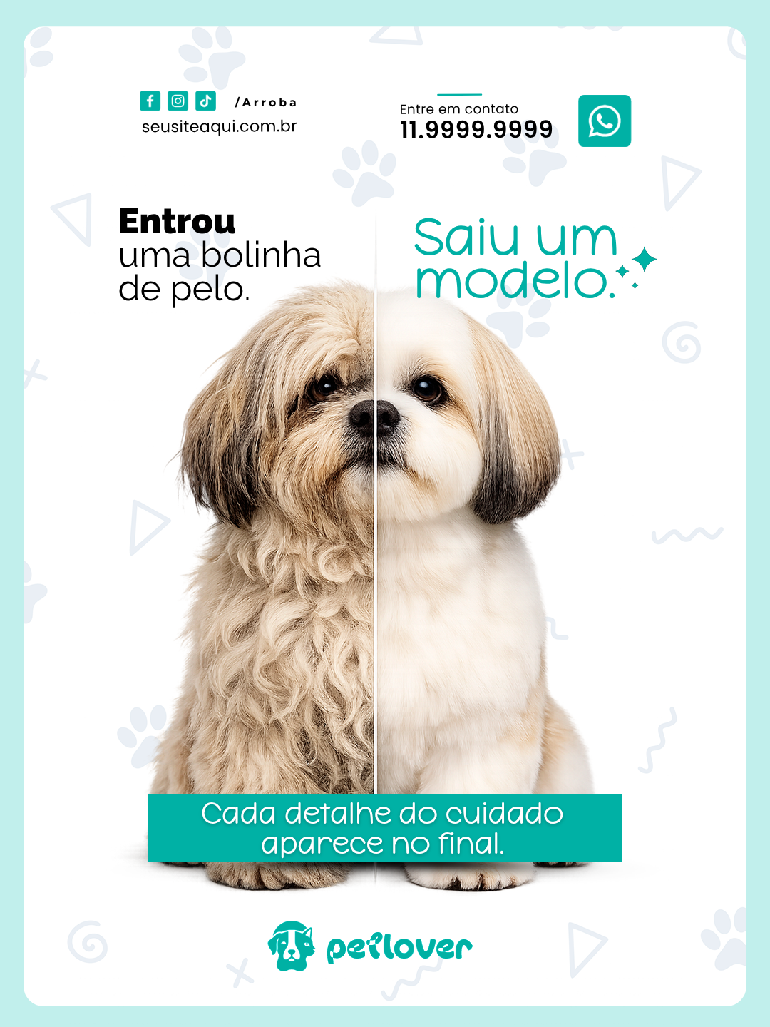 Arte de venda direta com resultado do serviço